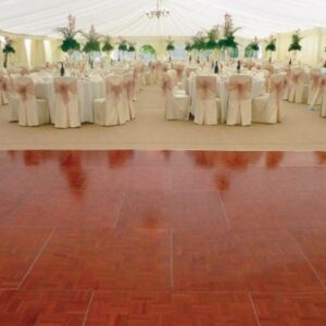 Parquet Wooden Portable Dance Floor with Non-Slip Surface and Elegant Parquet Pattern - Perfect for Weddings and Events | Origami Marquees